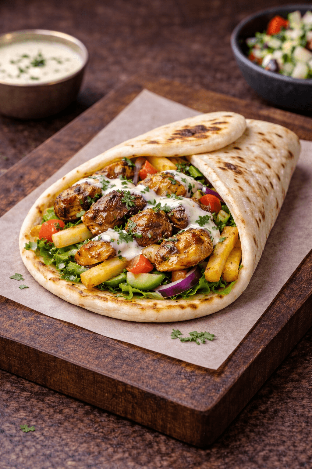 Naan Chicken American