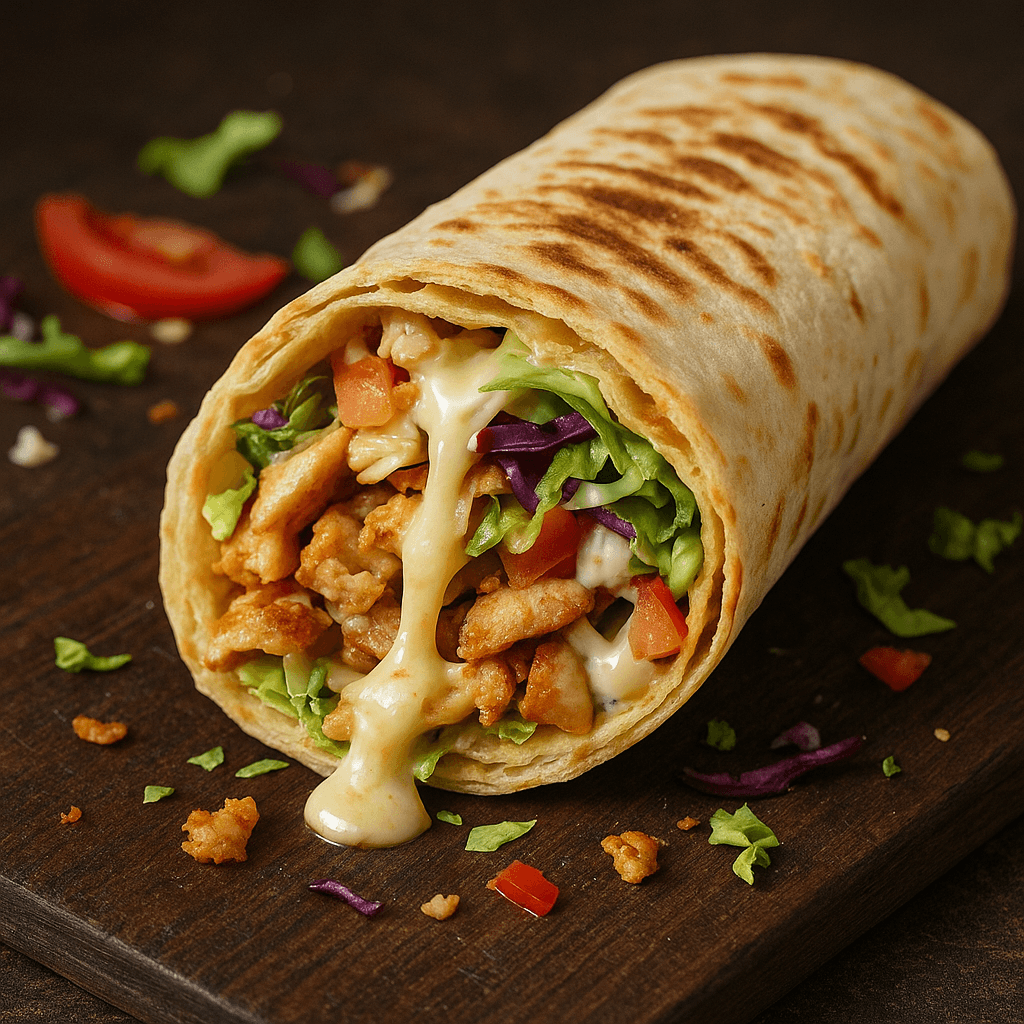 Rollo Kebab with Cheese